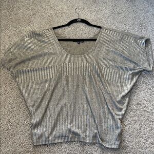 Kim & Cami Metallic Silver gold Blouse M